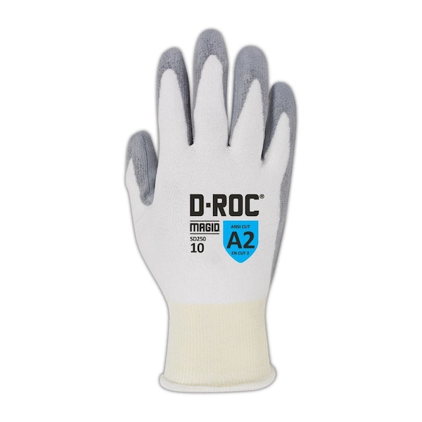 DROC SD250 Hyperon Blend PU Palm Coated Gloves  Cut Level A2